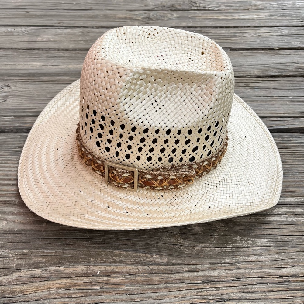 Bailey U-Rollit New West Straw Cowboy Hat Unisex Size 7 1/2 - Picture 5 of 14